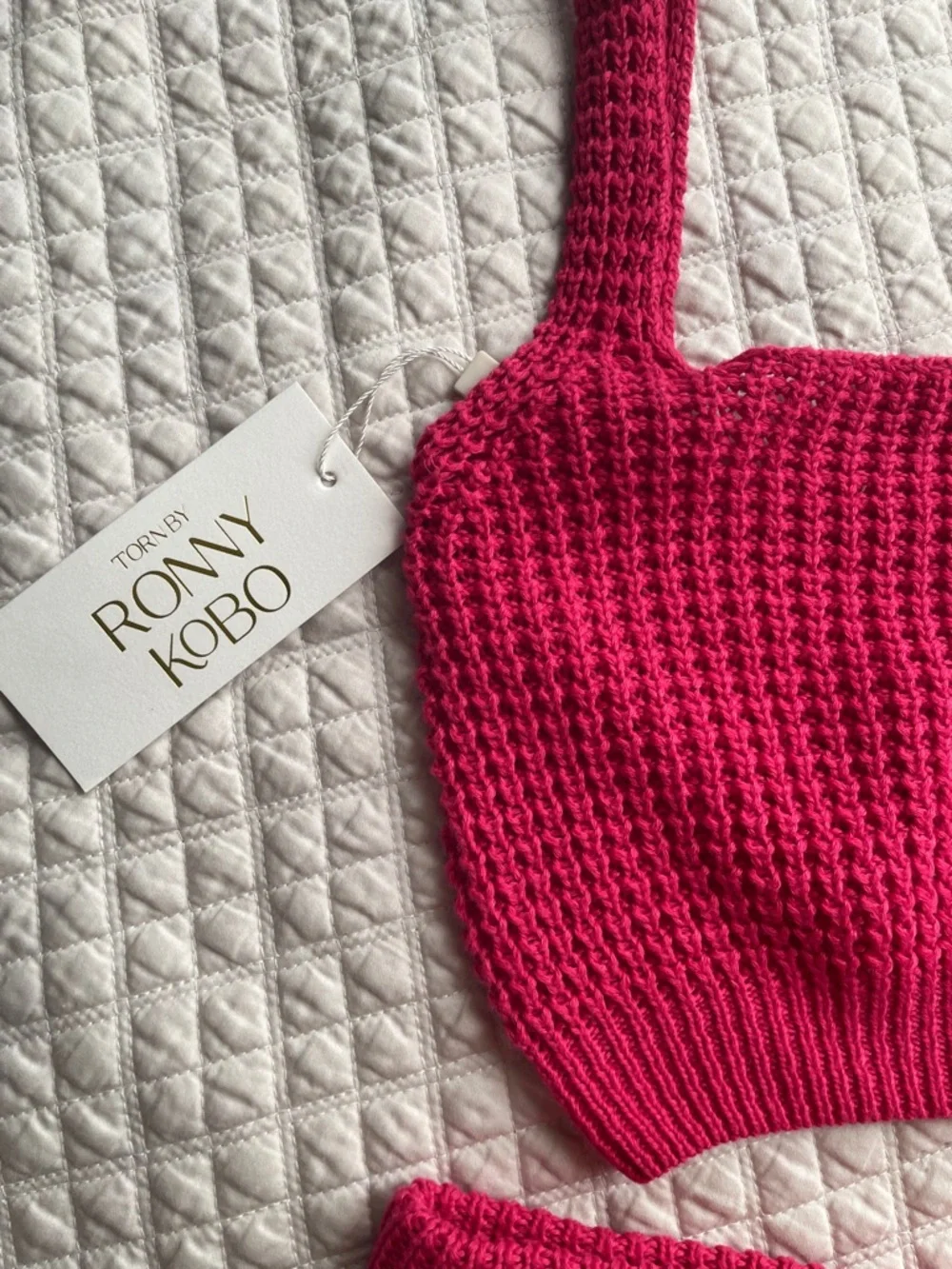 Torn by Ronny Kobo Fuchsia Knit Maxi two piece - Picture 4 of 4